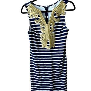 Crown and Ivy nautical blue and white small dress new with tags